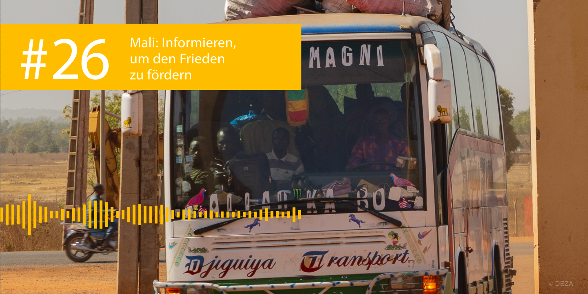 Ein Bus voller Menschen.