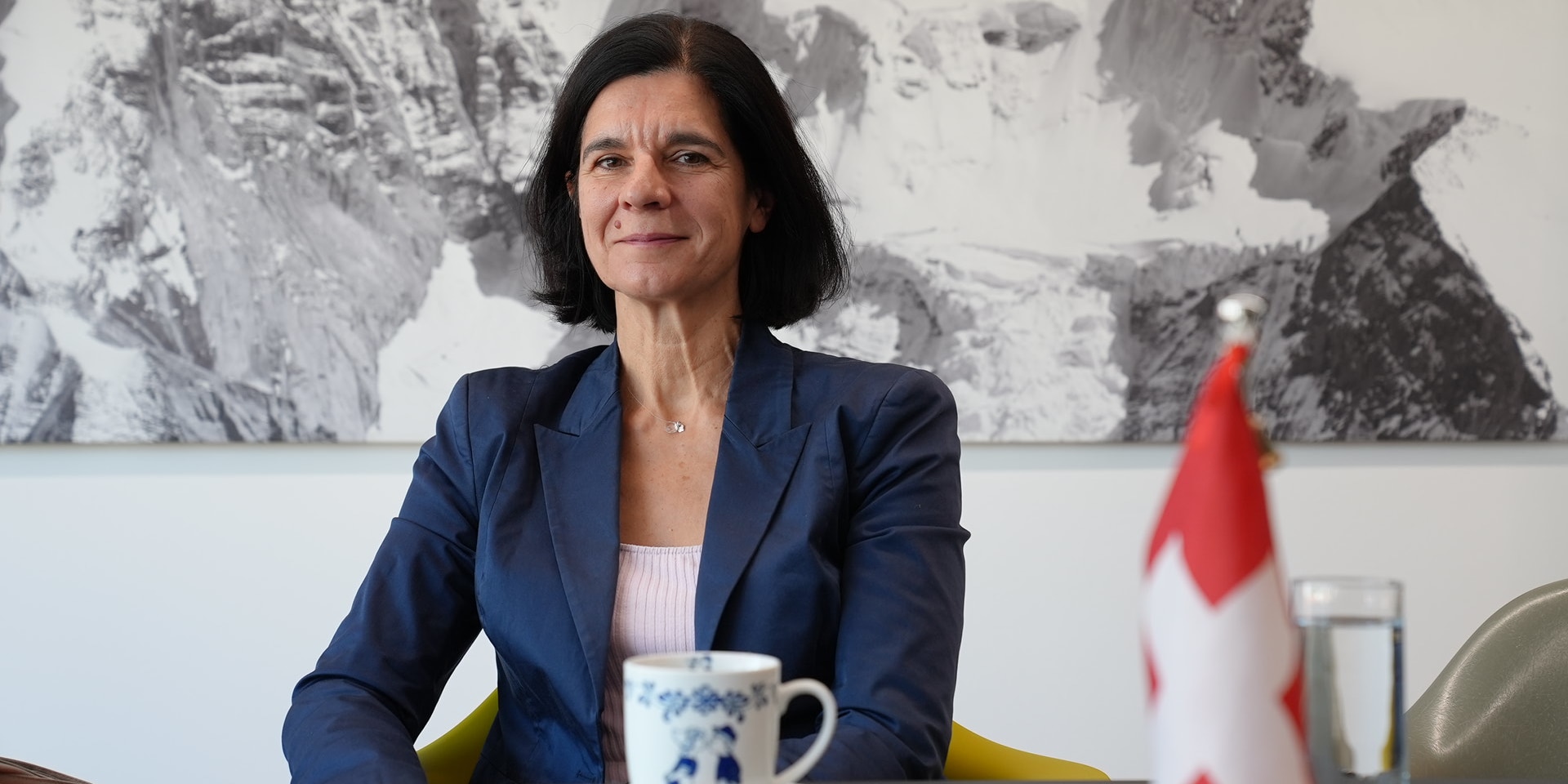 Lynette Šikić-Mićanović during a visit to the Swiss embassy in Zagreb.