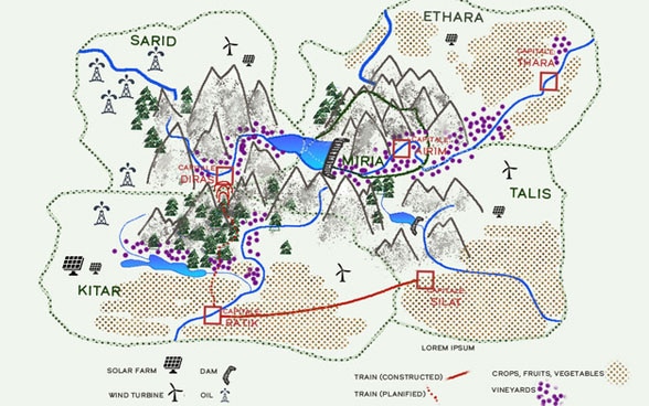 En los talleres se crean mapas en los que se registran las posibles  medidas e infraestructuras de las distintas regiones.