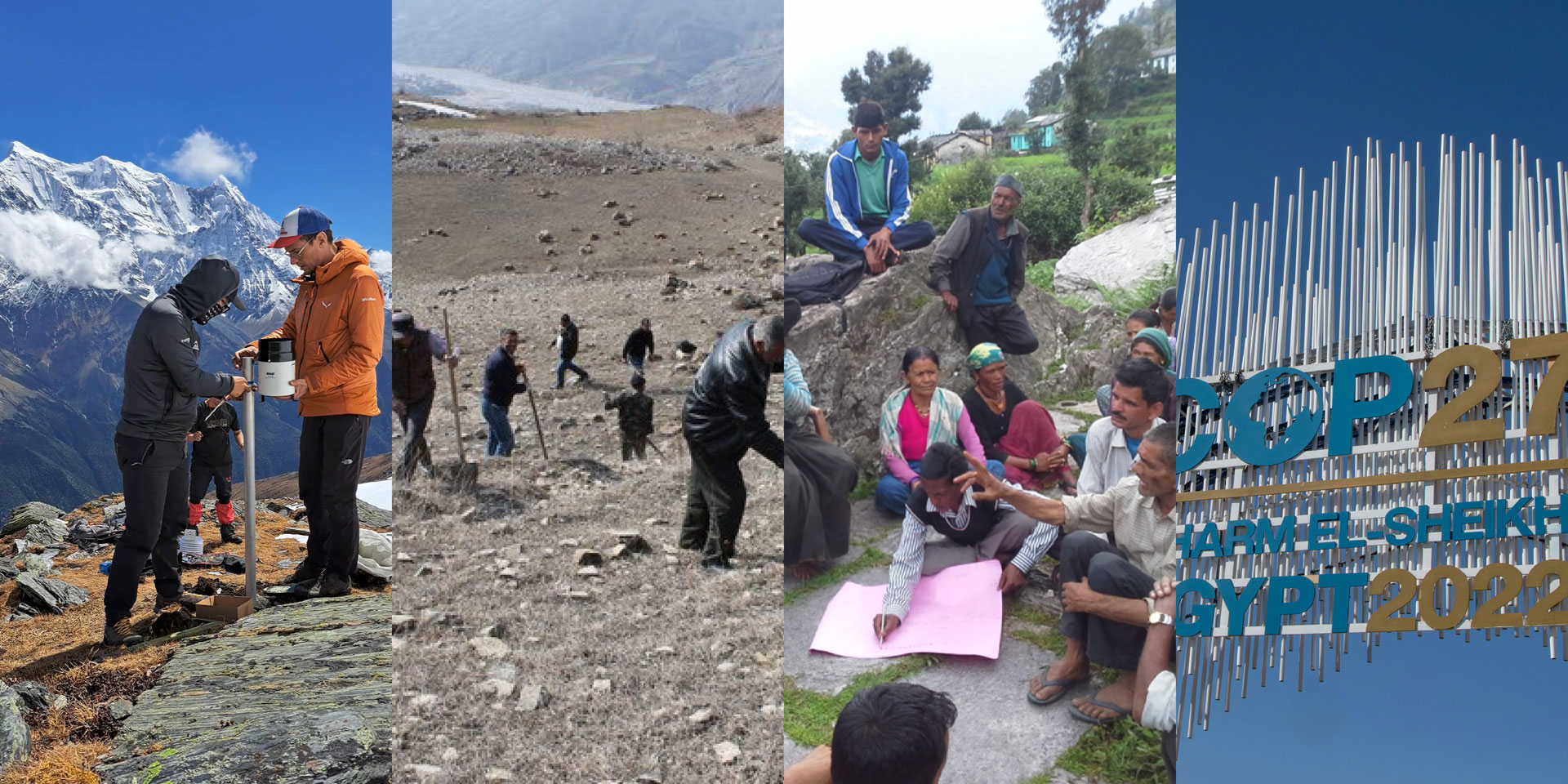 Los niveles necesarios de cooperación para la protección de las regiones de montaña son: conocimientos científicos, comunidad local y organizaciones internacionales.