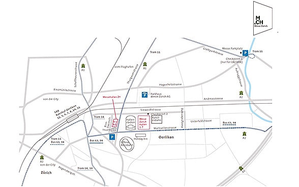 How to get to Messe Zurich