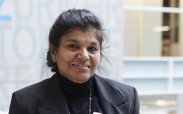 "I particularly appreciated what Rémadji Mani had to say because she stressed the real causes of poverty. I have confidence in the new development goals because they address the problems at their source." Sosamma from Biel/Bienne 