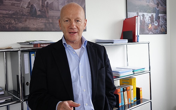 Manuel Bessler, the Federal Council's delegate for humanitarian aid and head of the Swiss Humanitarian Aid Unit (SHA)