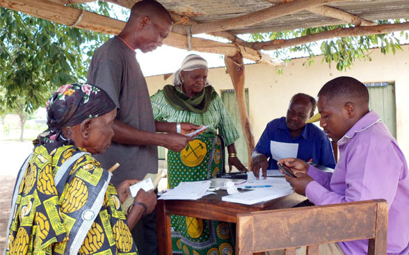 Anmeldung für das Vorsorgesystem in der Region Dodoma in Tansania