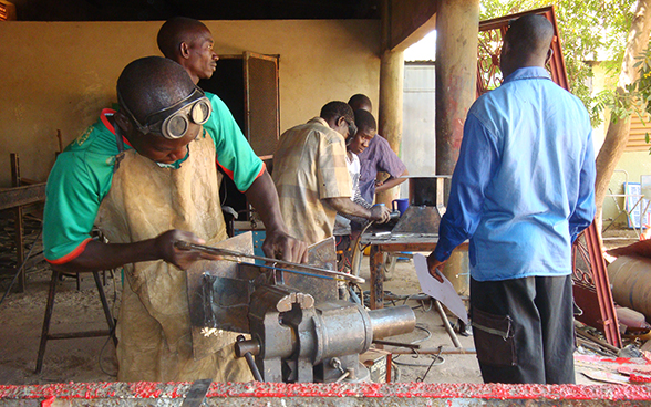 Schreinerei in Fada N'Gourma, Burkina Faso.