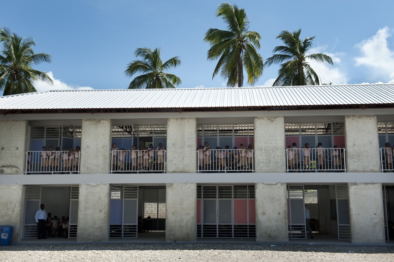 Façade of a school