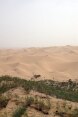 A desert landscape in the northern Chinese province of Ningxia. 