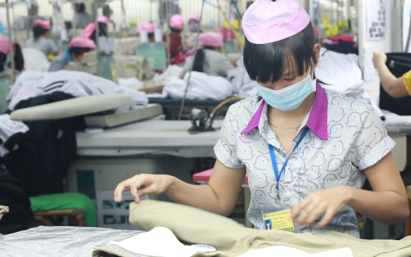 A garment factory in Vietnam supported by Better Work.