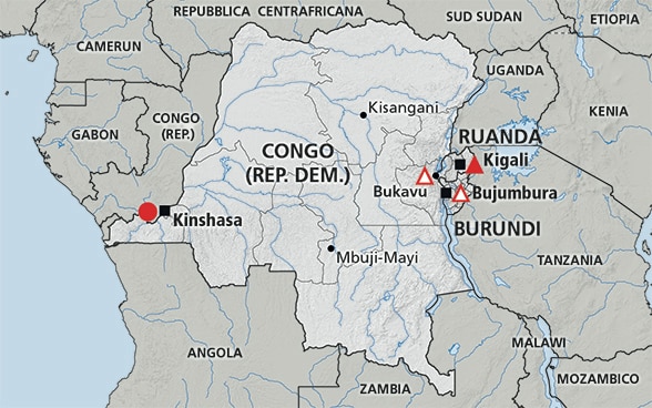 Repubblica Democratica Del Congo Mappa Politica