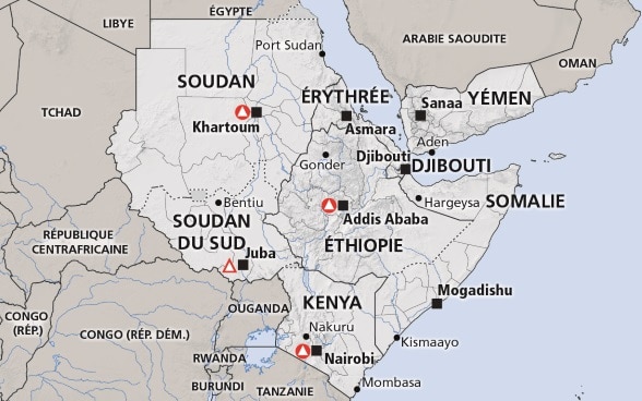 Corne de l'Afrique (Somalie, Éthiopie, Kenya)