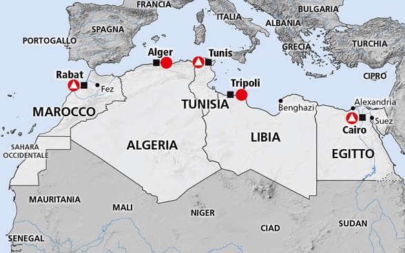 Libia E Tunisia Cartina
