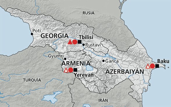 Resultado de imagen de georgia y azerbaiyan