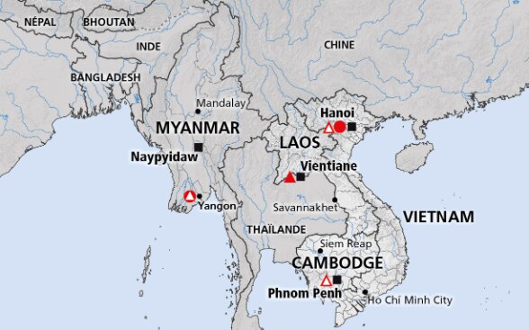 Région Du Mékong Cambodge Rdp Laos