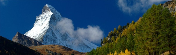 Foto del Cervino, famosa montagna svizzera