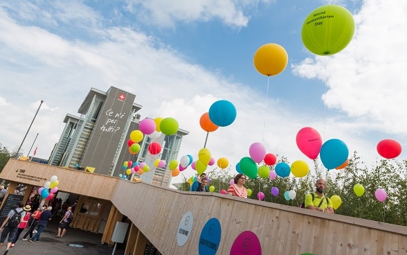 Schweizer Pavillon an der Weltaustellung in Mailand 2015 © Präsenz Schweiz