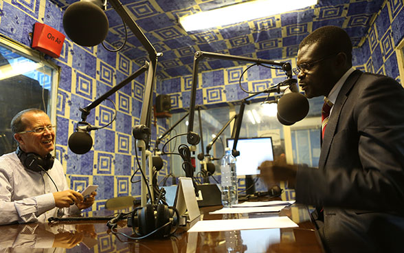 Radio Okapi's studio 
