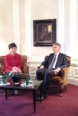 The president of the Confederation, Didier Burkhalter, and the South Korean president Park Geun-Hye. 