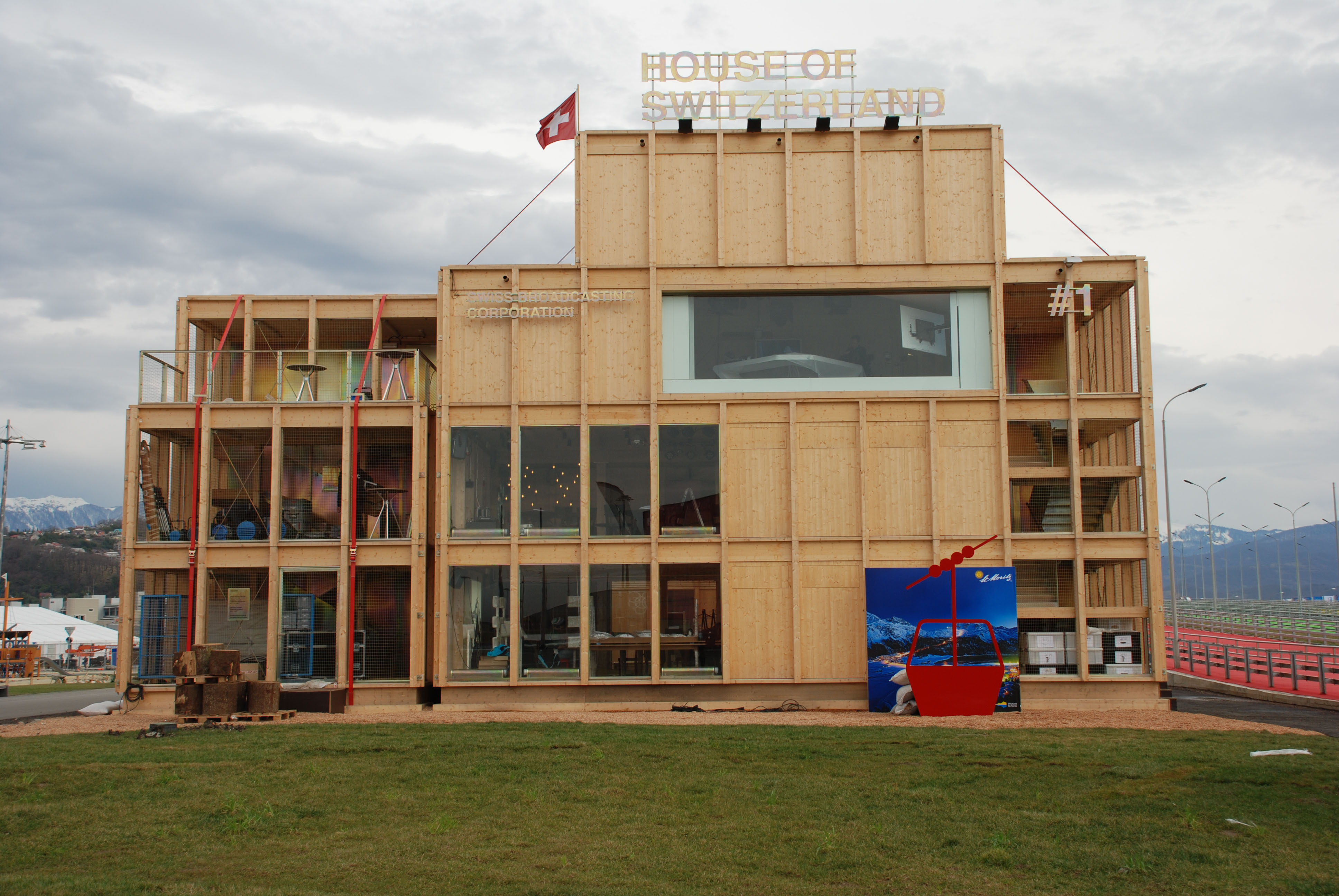 Das «House of Switzerland» im Olympischen Park von Sotschi.