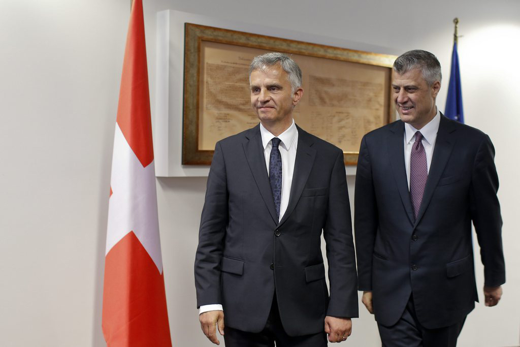 Didier Burkhalter trifft den kosovarischen Ministerpräsidenten Hashim Thaci