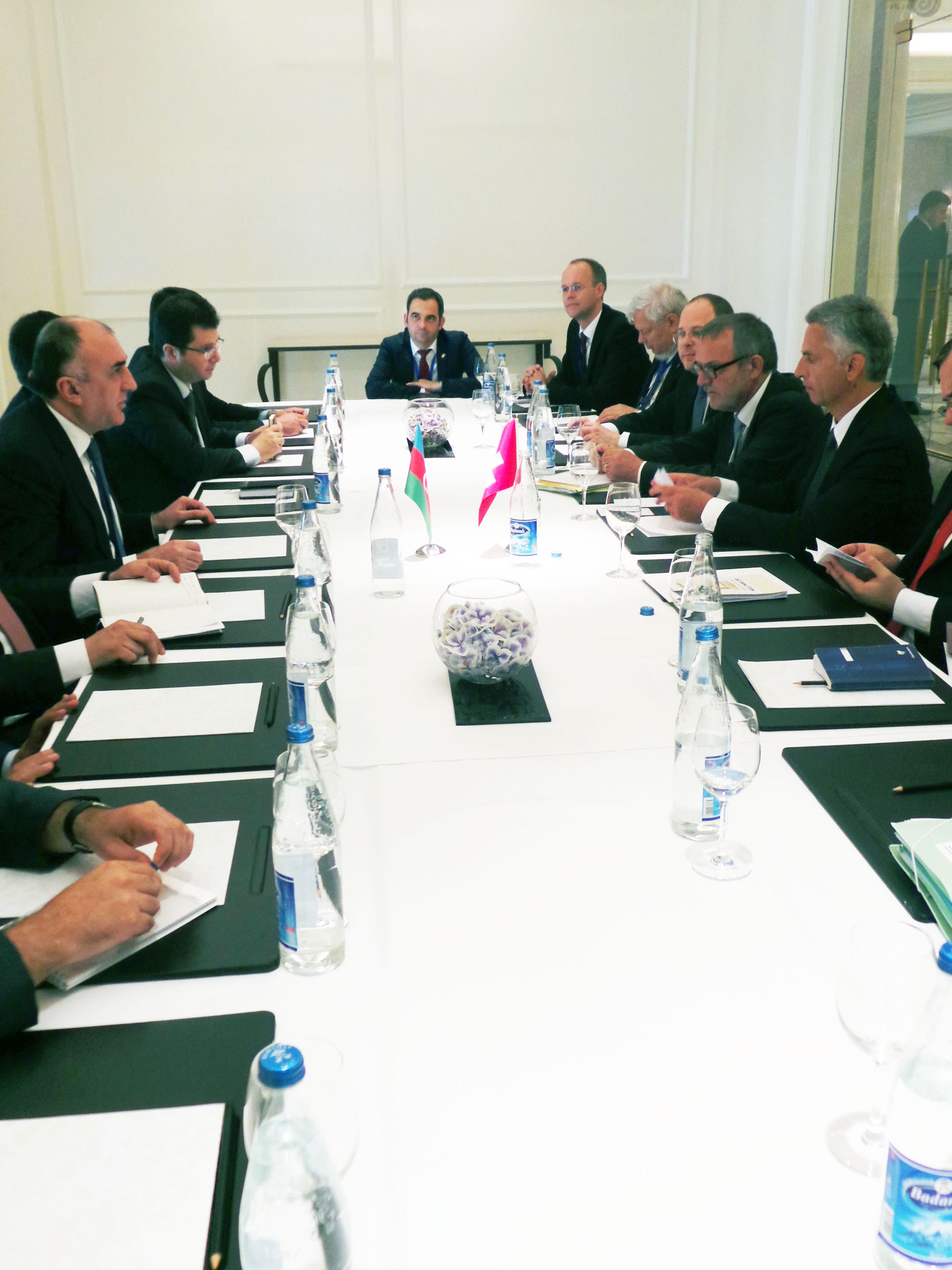 Meeting with Elmar Mammadyarov, Azerbaijani Foreign Minister.