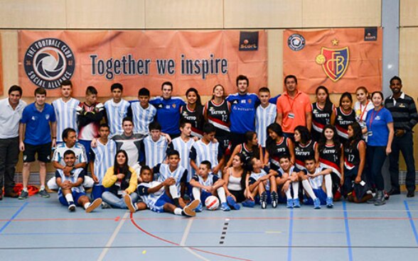 Training with the FC Basel in Macolin (BE), 10 December 2013.
