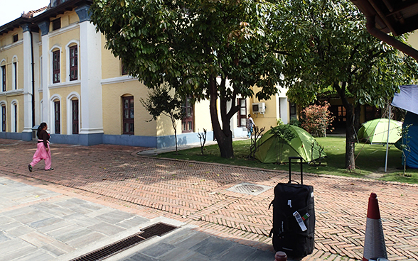 The Swiss embassy in Kathmandu. 