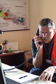 L’ambasciatore di Svizzera in Nepal Urs Herren durante un’intervista telefonica.