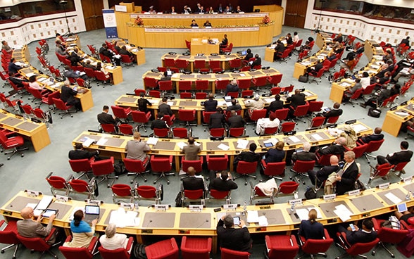 Salle de la Conférence internationale sur le financement du développement à Addis Abeba © UNECA