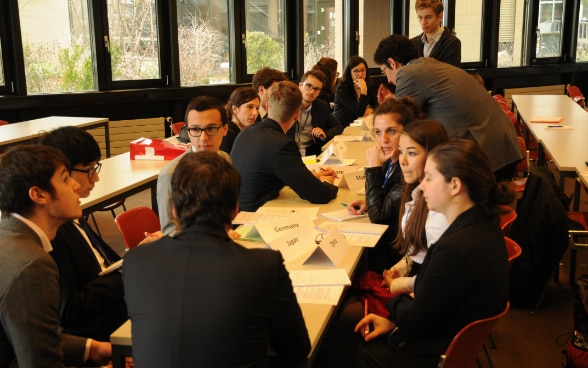 Model ASEM, Federal Institute of Technology Lausanne EPFL, students, simulated negotiations