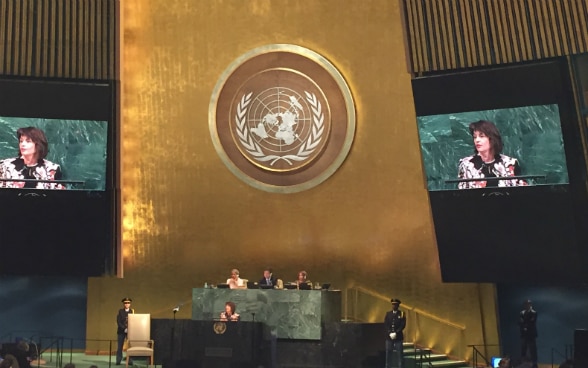 Discorso d’apertura dalla presidente della Confederazione Doris Leuthard alla 72a Assemblea generale dell’ONU