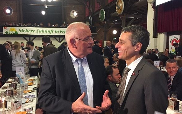 Federal Councillor Ignazio Cassis at the Albisgüetli event of the Swiss People’s Party SVP