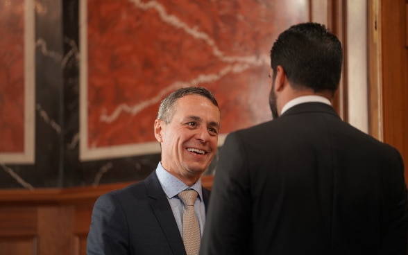 Ignazio Cassis al ricevimento d’inizio anno del 2020