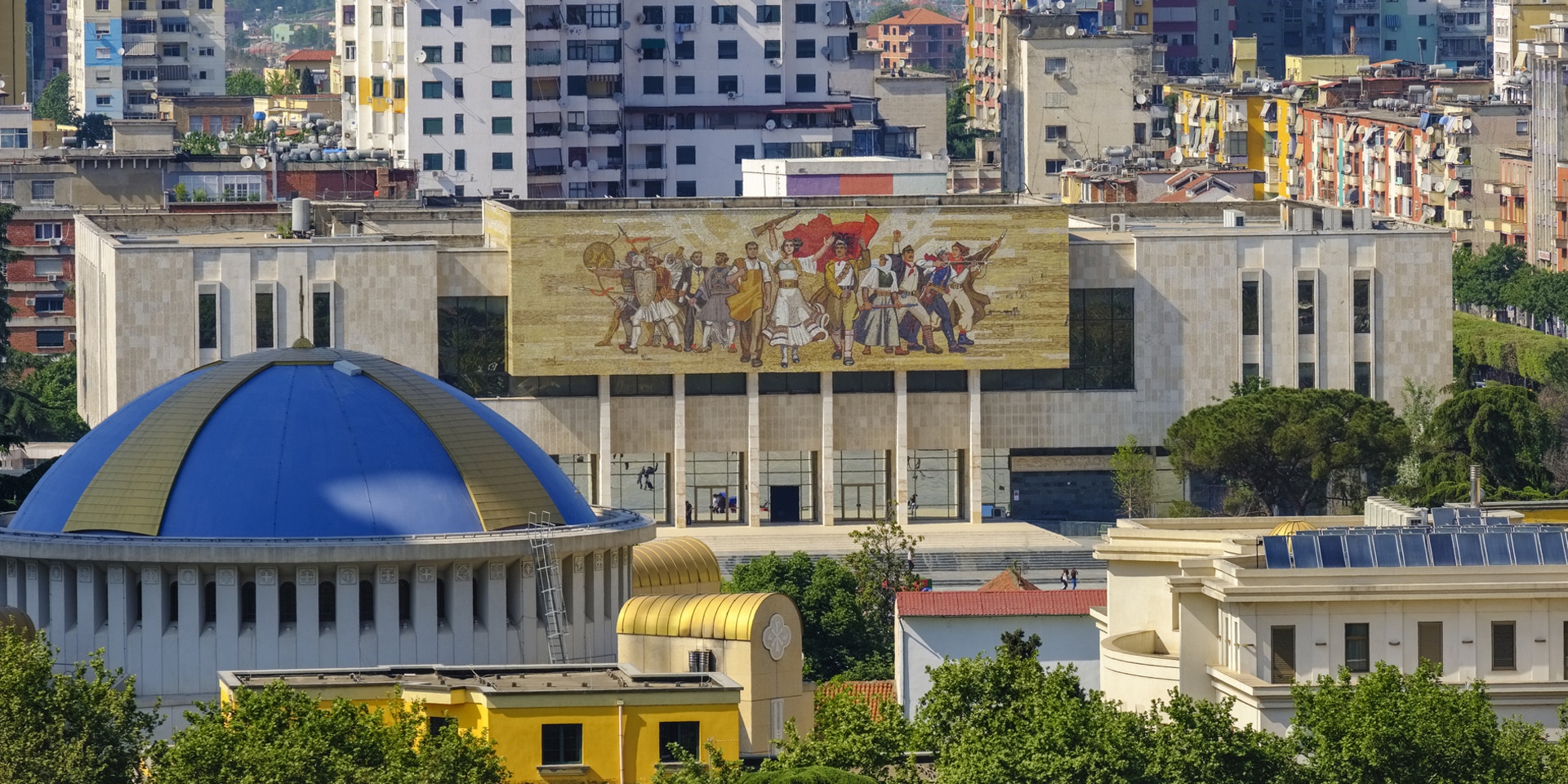 Scorcio di Tirana, capitale dell’Albania.