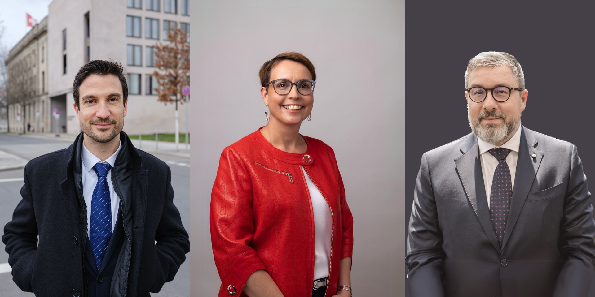 Porträts von Jonas Belina, Stéphanie Périllard, Claudio Tognola