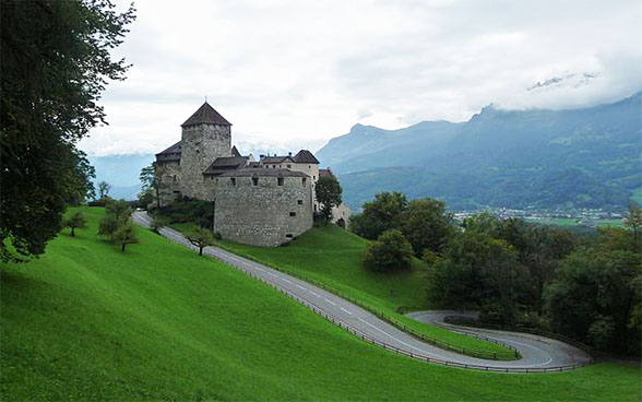 Foto von Schloss Vaduz im Fürstentum Liechtenstein