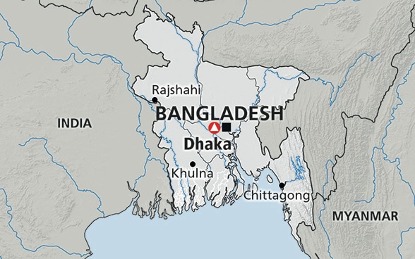 Mapa de Bangladesh