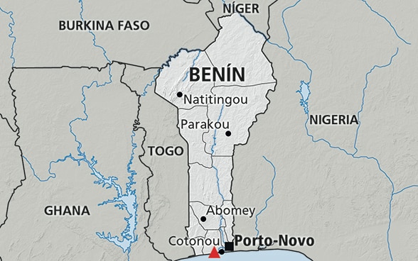 Mapa de Benín
