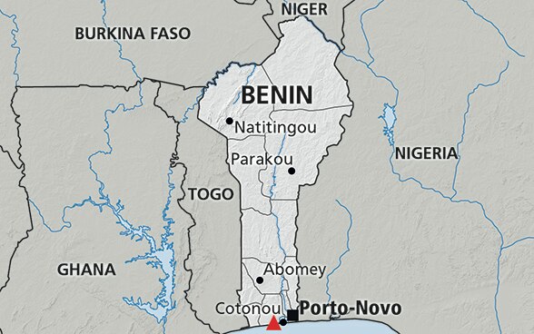 Cartina Benin Africa
