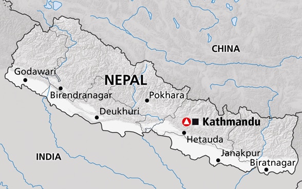 Map of Nepal