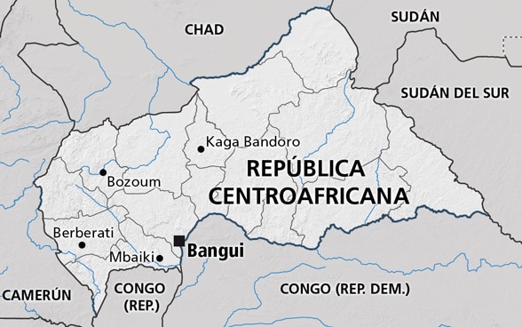 Mapa República Centroafricana