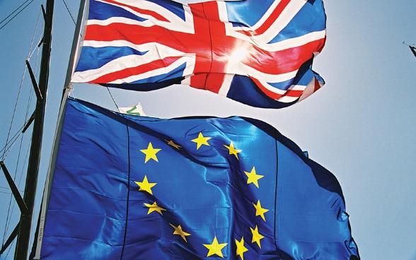 Flags UK and EU