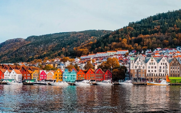 The picture shows the colourful houses of the Norwegian port city of Bergen. Norway belongs to EFTA, as do Switzerland, Iceland and Liechtenstein.