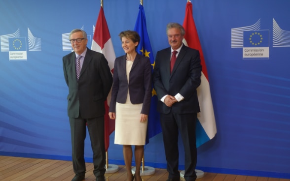 Jean-Claude Juncker, Simonetta Sommaruga, Jean Asselborn