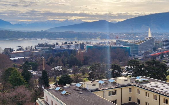 Lake Geneva from the Pregny Hill